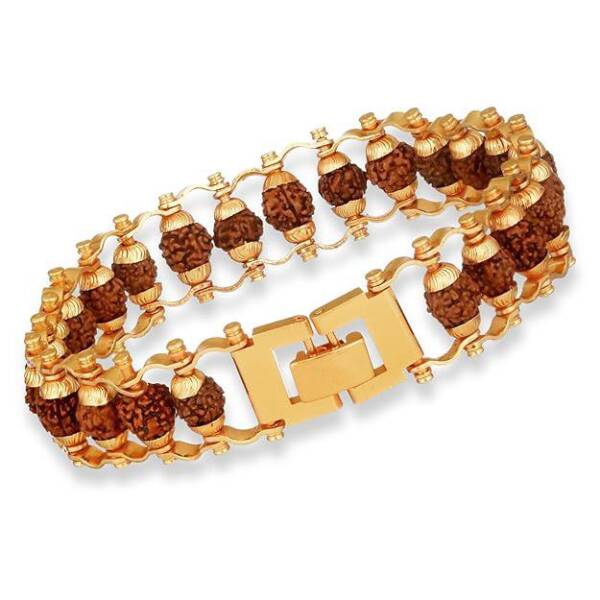 Japam Gold Plated Modern Rudraksha Bracelet